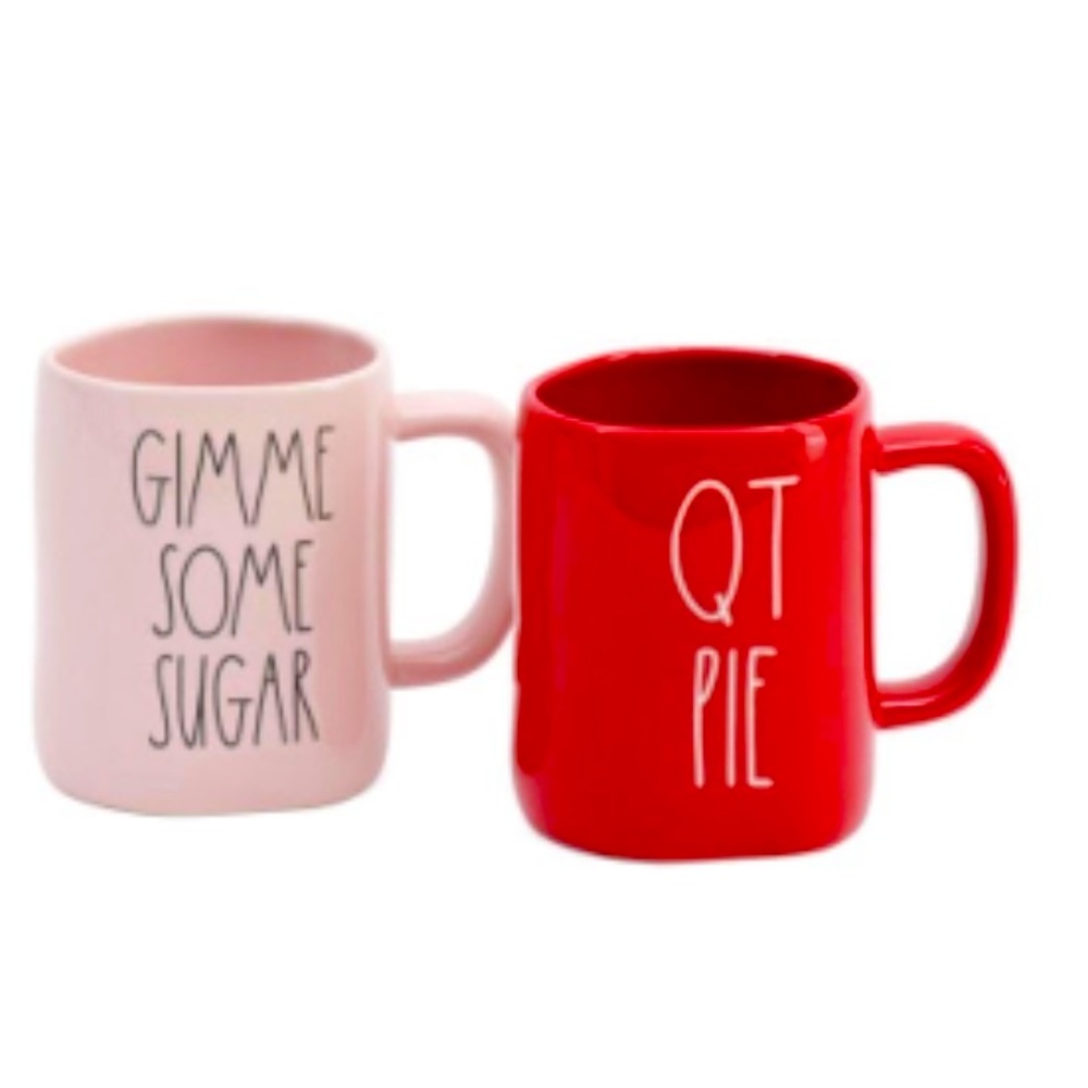 Rae Dunn Set of 2 Mugs - GIMME SOME SUGAR & QT PIE
